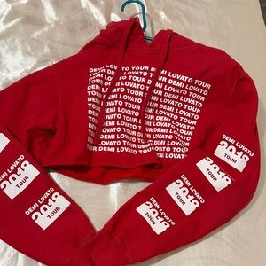 Red Demi Lovato Tour Women's Hoodie